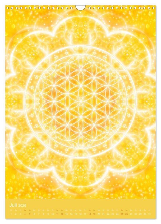 Produktbild: Blume des Lebens - Harmonie durch Symbolkraft (Wandkalender 2026 DIN A3 hoch), CALVENDO Monatskalender