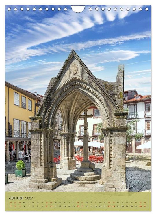 Produktbild: Die Stadt Guimar&atilde;es liegt im Norden Portugals im Distrikt Braga. (Wandkalender 2027 DIN A4 hoch), CALVENDO Monatskalender