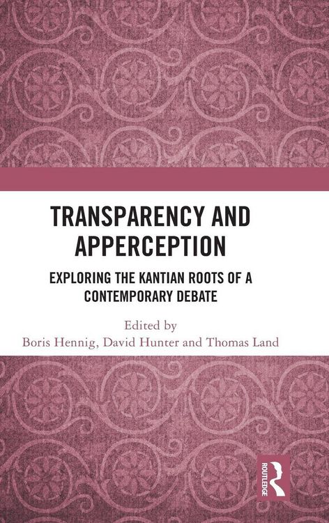 Produktbild: Transparency and Apperception