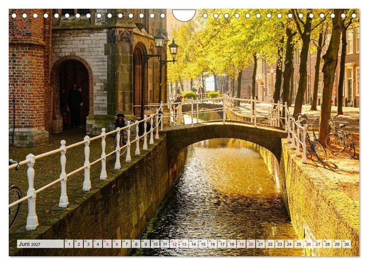 Produktbild: Ein Blick auf Delft (Wandkalender 2027 DIN A4 quer), CALVENDO Monatskalender