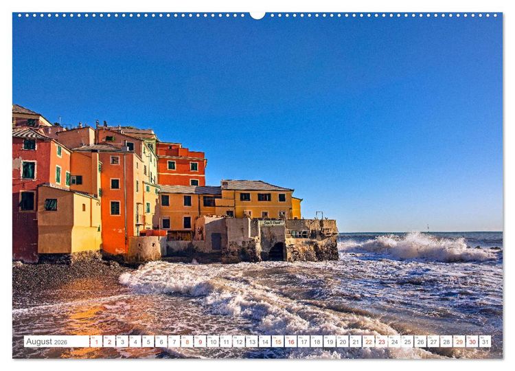 Produktbild: Genua - Die facettenreiche Sch&ouml;nheit (hochwertiger Premium Wandkalender 2026 DIN A2 quer), Kunstdruck in Hochglanz