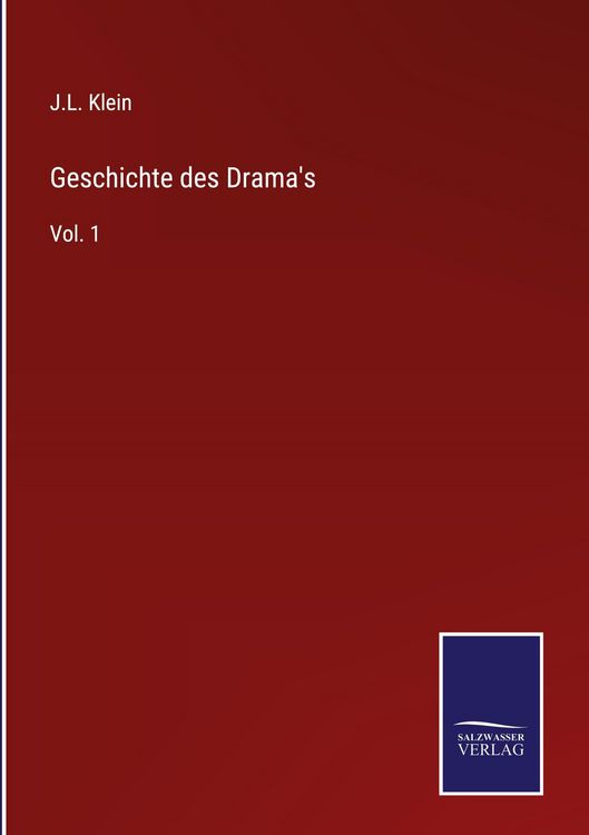 Produktbild: Geschichte des Drama's