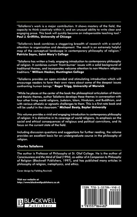 Produktbild: Contemporary Philosophy Religion