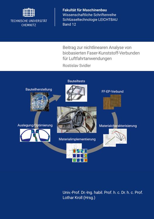 Produktbild: Beitrag zur nichtlinearen Analyse von biobasierten Faser-Kunststoff-Verbunden f&uuml;r Luftfahrtanwendungen