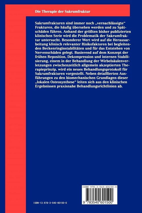 Produktbild: Die Therapie der Sakrumfraktur