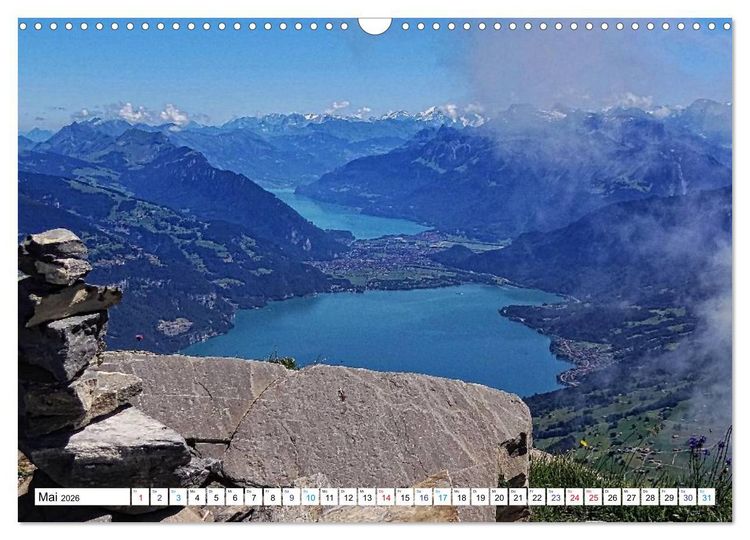 Produktbild: Gr&uuml;ezi . Landschaften in der Schweiz (Wandkalender 2026 DIN A3 quer), CALVENDO Monatskalender