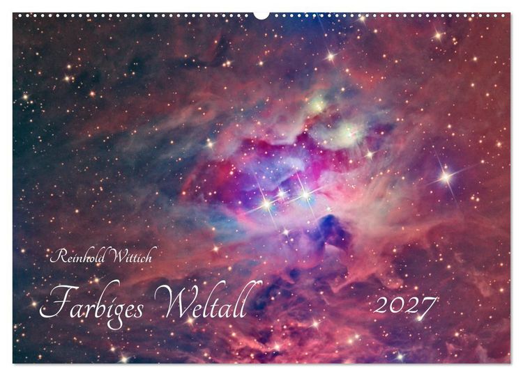 Produktbild: Farbiges Weltall (Wandkalender 2027 DIN A2 quer), CALVENDO Monatskalender
