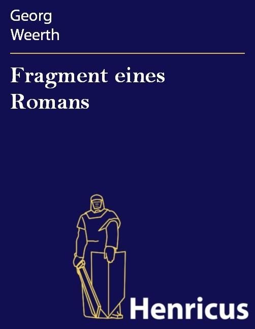 Produktbild: Fragment eines Romans