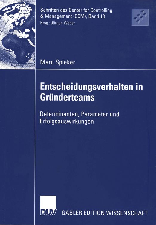 Produktbild: Entscheidungsverhalten in Gr&uuml;nderteams