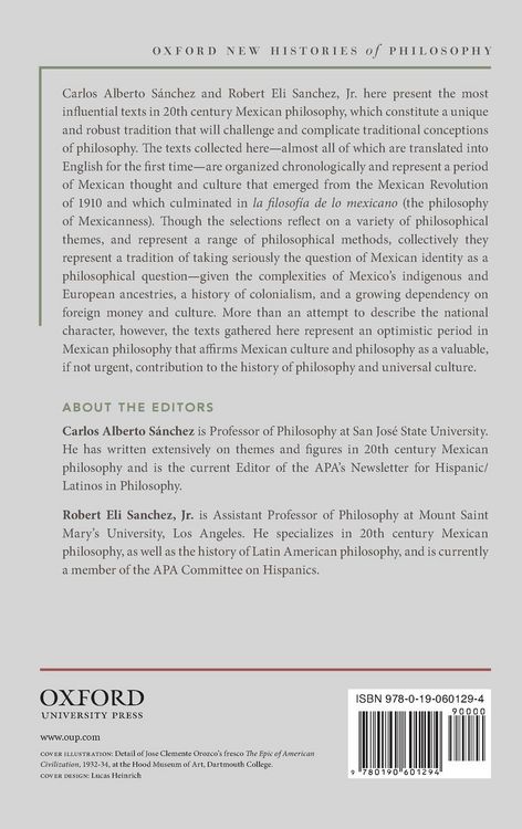 Produktbild: Mexican Philosophy in the 20th Century
