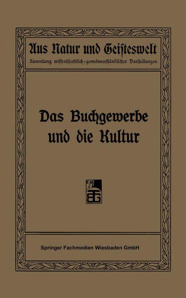 Produktbild: Das Buchgewerbe und die Kultur
