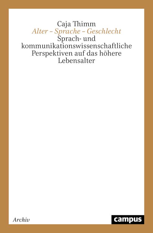 Produktbild: Alter &ndash; Sprache &ndash; Geschlecht