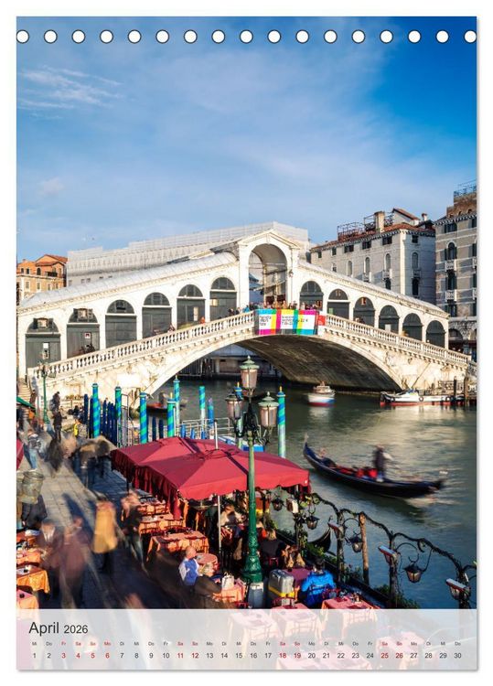Produktbild: Venezia - La Serenissima repubblica (Tischkalender 2026 DIN A5 hoch), CALVENDO Monatskalender