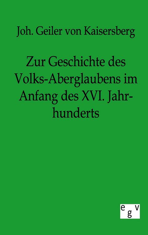 Produktbild: Zur Geschichte des Volks-Aberglaubens im Anfange des XVI. Jahrhunderts