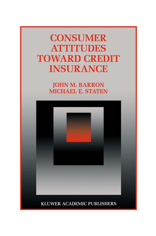 Produktbild: Consumer Attitudes Toward Credit Insurance