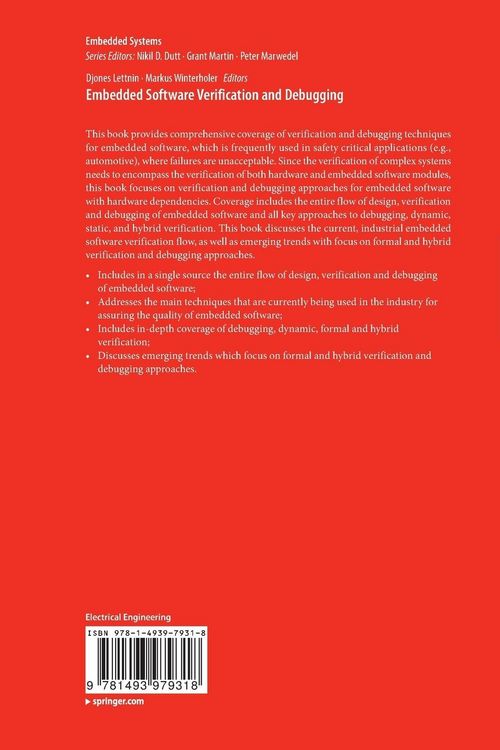 Produktbild: Embedded Software Verification and Debugging