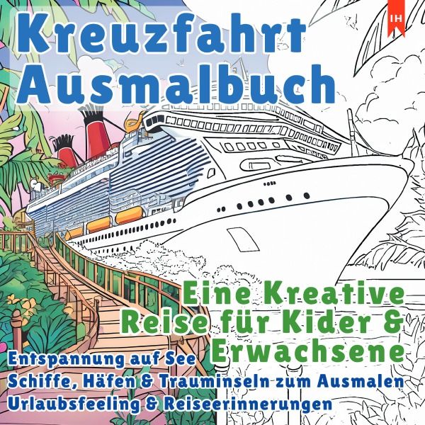 Produktbild: Kreuzfahrt Ausmalbuch - Eine Kreative Reise f&uuml;r Kinder und Erwachsene (Entspannung auf See)