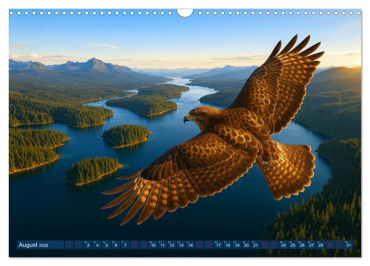 Produktbild: &Uuml;ber dem Vogelflug (Wandkalender 2026 DIN A3 quer), CALVENDO Monatskalender