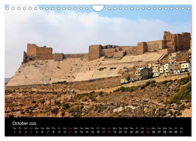 Produktbild: Monuments of Jordan 2026 (Wall Calendar 2026 DIN A4 landscape), CALVENDO 12 Month Wall Calendar