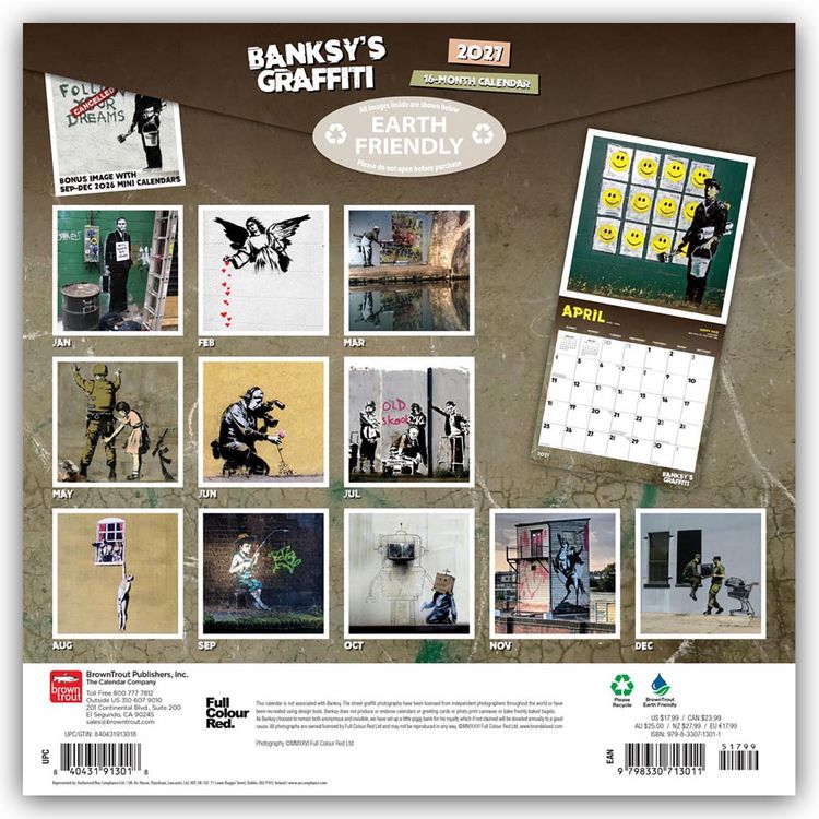 Produktbild: Banksy's Graffiti 2027 &ndash; 16-Monatskalender