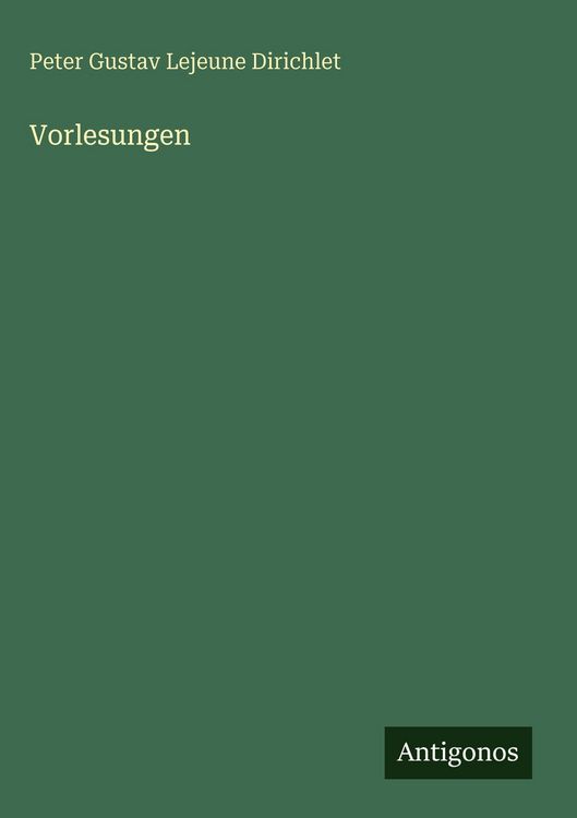 Produktbild: Vorlesungen