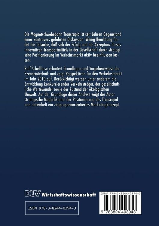 Produktbild: Der Transrapid im Verkehrsmarkt