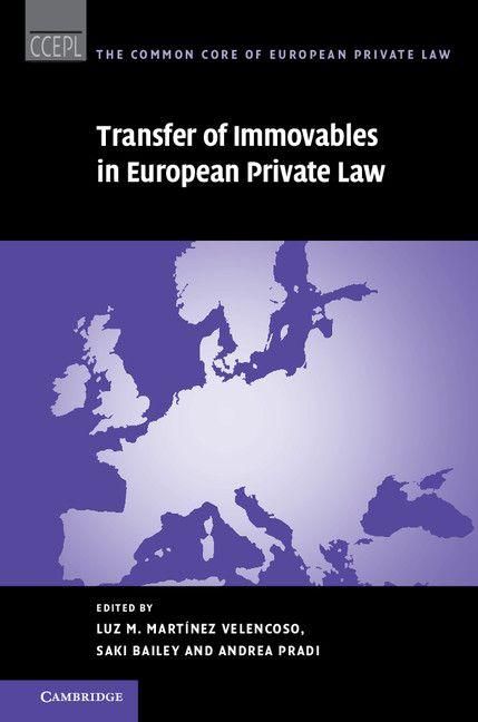 Produktbild: Transfer of Immovables in European Private Law