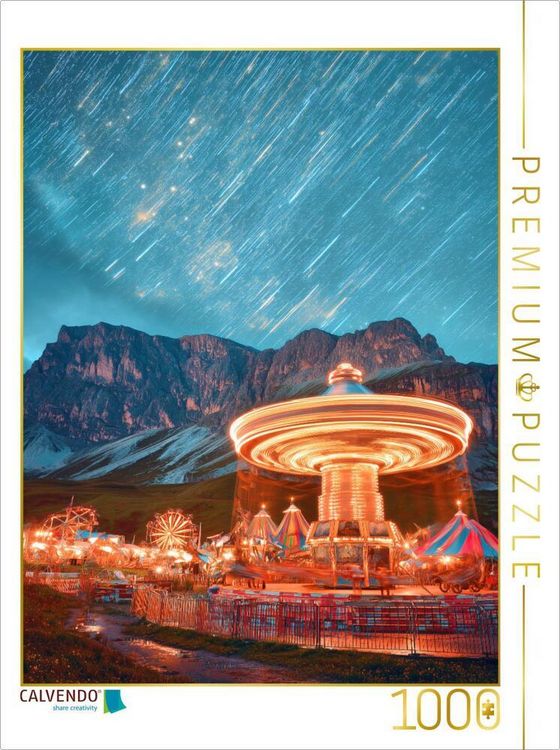 Produktbild: CALVENDO Puzzle Am Rande der Welt tanzt das Licht mit den Sternen | 1000 Teile Lege-Gr&ouml;&szlig;e 64x48cm Foto-Puzzle f&uuml;r gl&uuml;ckliche Stunden