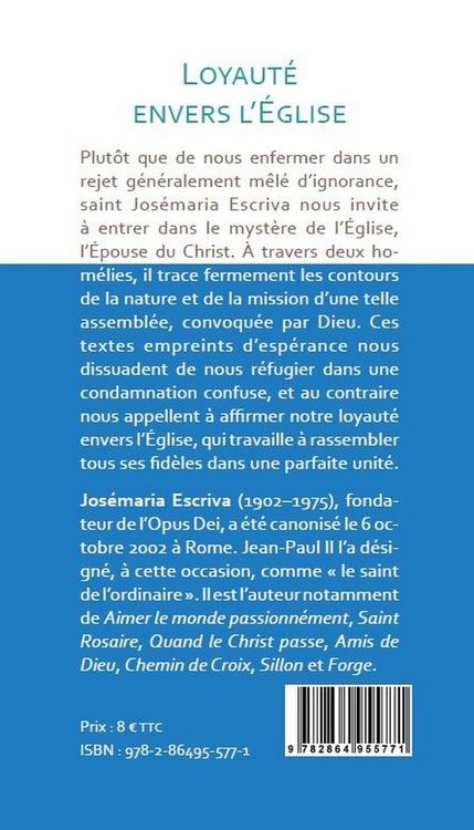 Produktbild: Loyaute envers l eglise