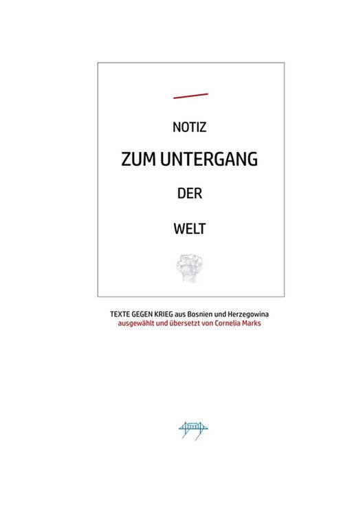 Produktbild: Notiz Zum Untergang der Welt