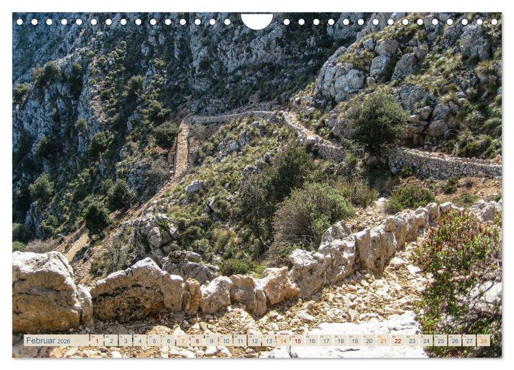 Produktbild: Tramuntana Trekking - Wandern auf Mallorca (Wandkalender 2026 DIN A4 quer), CALVENDO Monatskalender