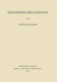 Produktbild: Grundriss der Botanik