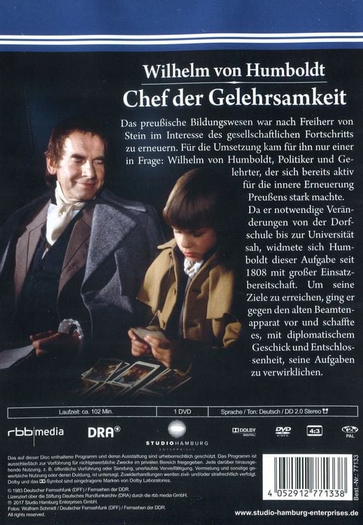 Produktbild: Chef der Gelehrsamkeit - Wilhelm von Humboldt - DDR TV-Archiv