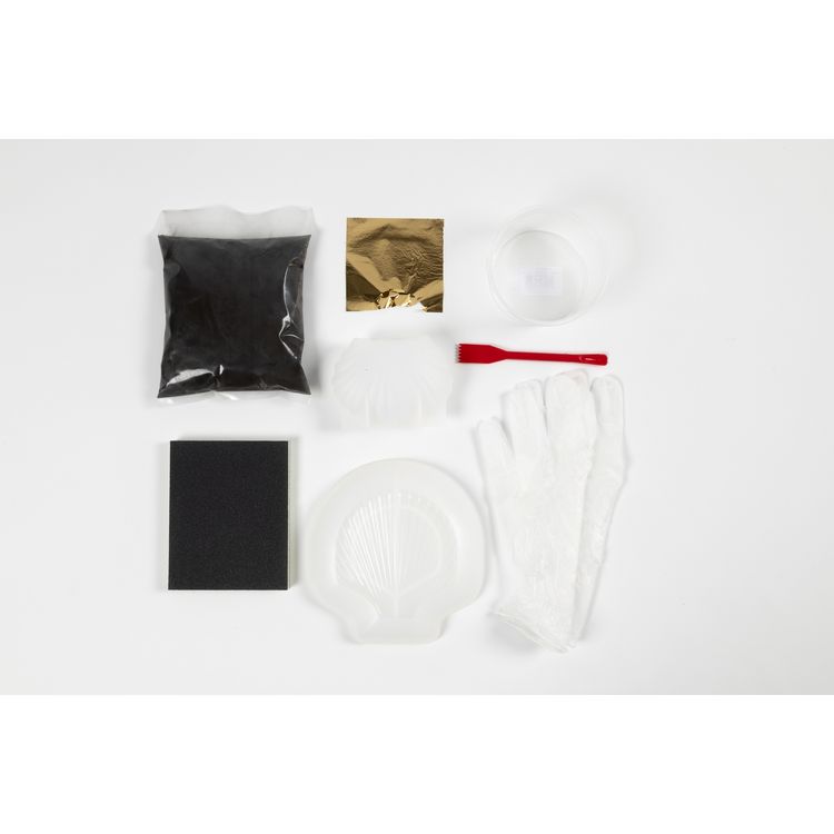 Produktbild: Creativ Company Kreativ Set Harzgie&szlig;en, Muschel, Schwarz, Gold