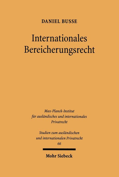 Produktbild: Internationales Bereicherungsrecht