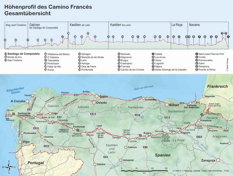 Produktbild: Spanien: Jakobsweg Camino Franc&eacute;s