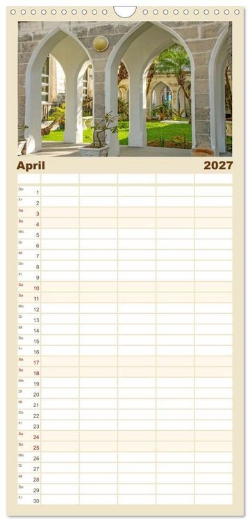 Produktbild: Familienplaner 2027 - Nassau - Stadt mit karibischem Flair mit 5 Spalten (Wandkalender, 21 x 45 cm) CALVENDO