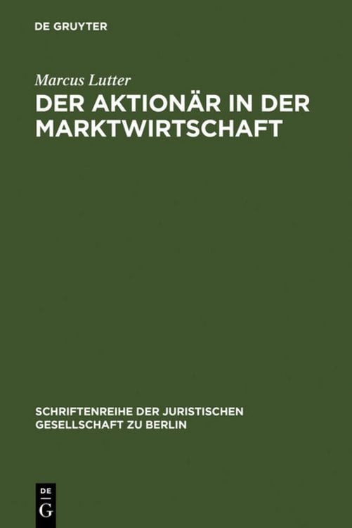Produktbild: Der Aktion&auml;r in der Marktwirtschaft