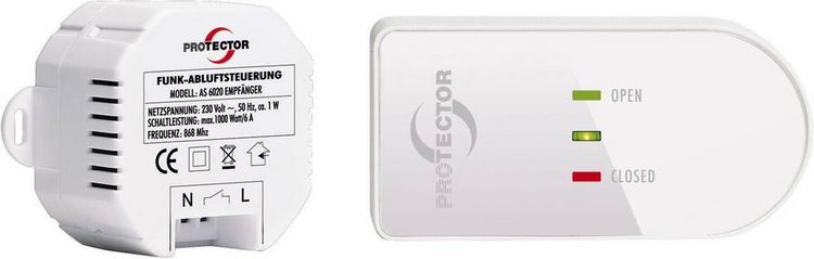 Produktbild: Protector Funk-Abluftsteuerung AS 6020.3 1000W Wei&szlig;, Braun