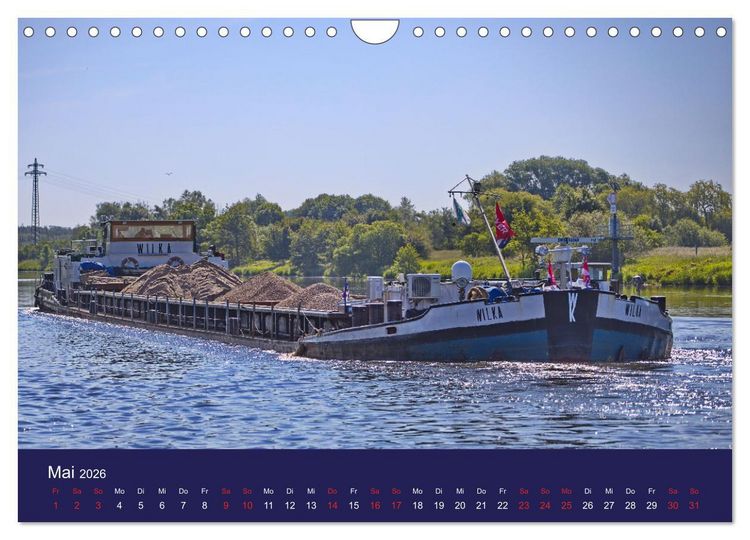 Produktbild: Binnenschiffe im Norden (Wandkalender 2026 DIN A4 quer), CALVENDO Monatskalender