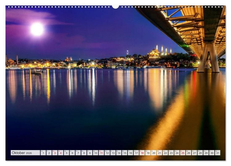 Produktbild: Istanbul - die quirlige Stadt auf zwei Kontinenten (hochwertiger Premium Wandkalender 2026 DIN A2 quer), Kunstdruck in Hochglanz