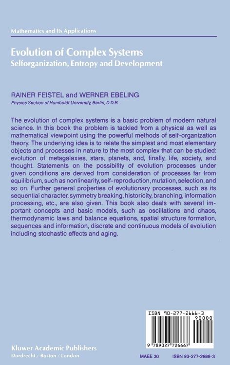 Produktbild: Evolution of Complex Systems