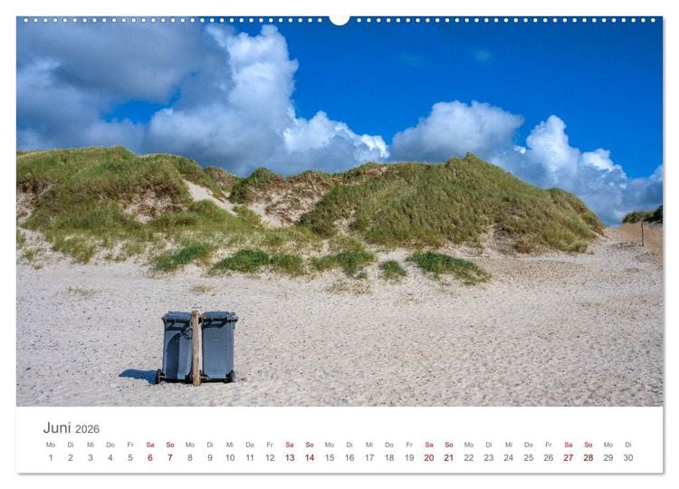 Produktbild: D&auml;nemark - Henne Strand (hochwertiger Premium Wandkalender 2026 DIN A2 quer), Kunstdruck in Hochglanz