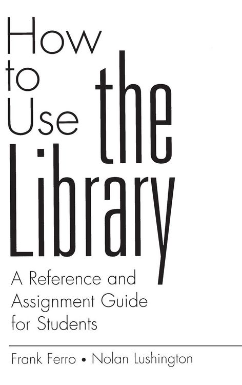 Produktbild: How to Use the Library