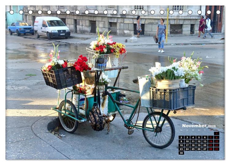 Produktbild: Fahrrad-H&auml;ndler - Handel und Wandel in Havanna (Tischkalender 2026 DIN A5 quer), CALVENDO Monatskalender