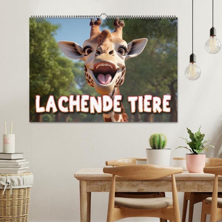 Produktbild: Lachende Tiere (Wandkalender 2026 DIN A2 quer), CALVENDO Monatskalender