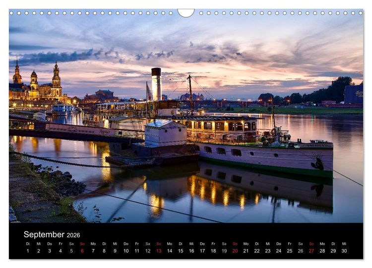 Produktbild: Schaufelraddampfer (Wandkalender 2026 DIN A3 quer), CALVENDO Monatskalender