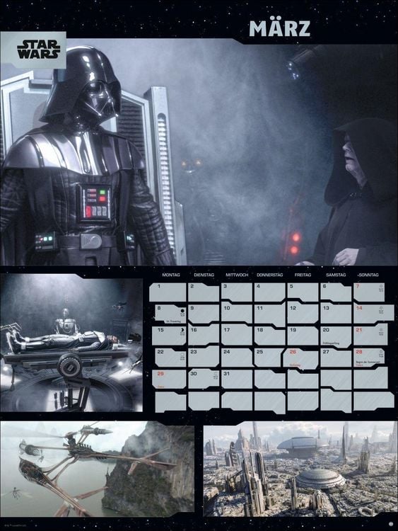 Produktbild: Star Wars Broschur XL Kalender 2027