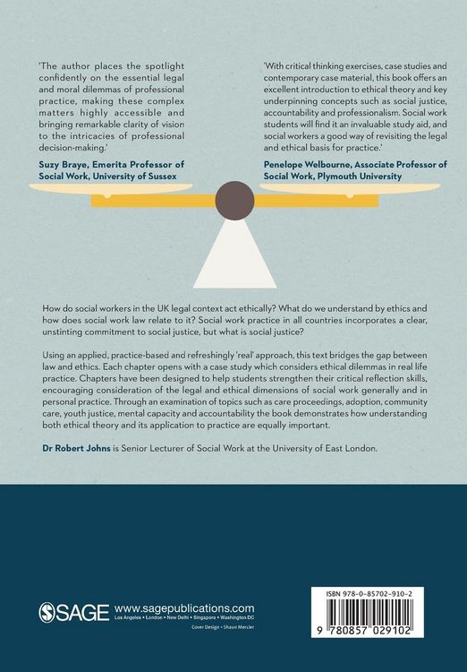Produktbild: Ethics and Law for Social Workers