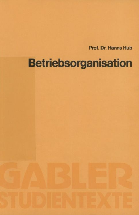 Produktbild: Betriebsorganisation